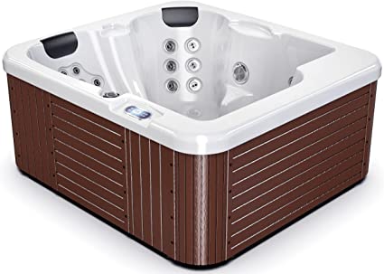 Lifesmart Spas 7-Person Square Hot Tub with Ozonator
