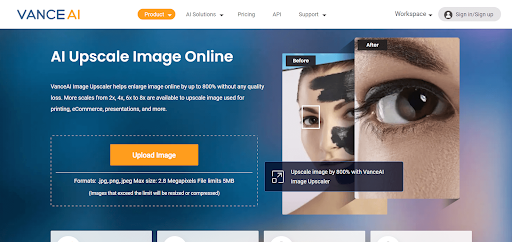 VanceAI Image Upscaler